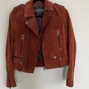 MOVING SALE - Genuine Suede Moto Jacket